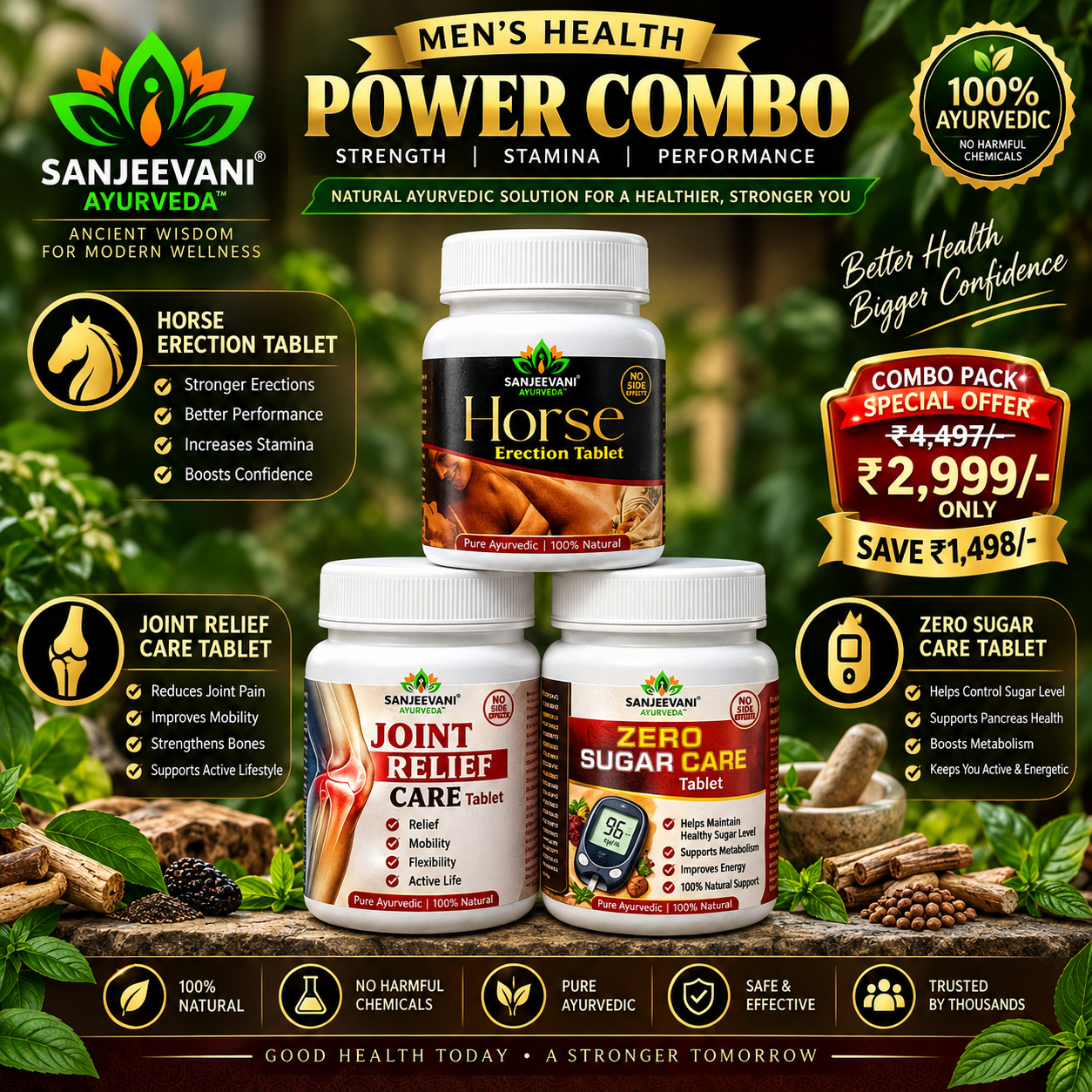 Men’s Health Power Combo (3-in-1)