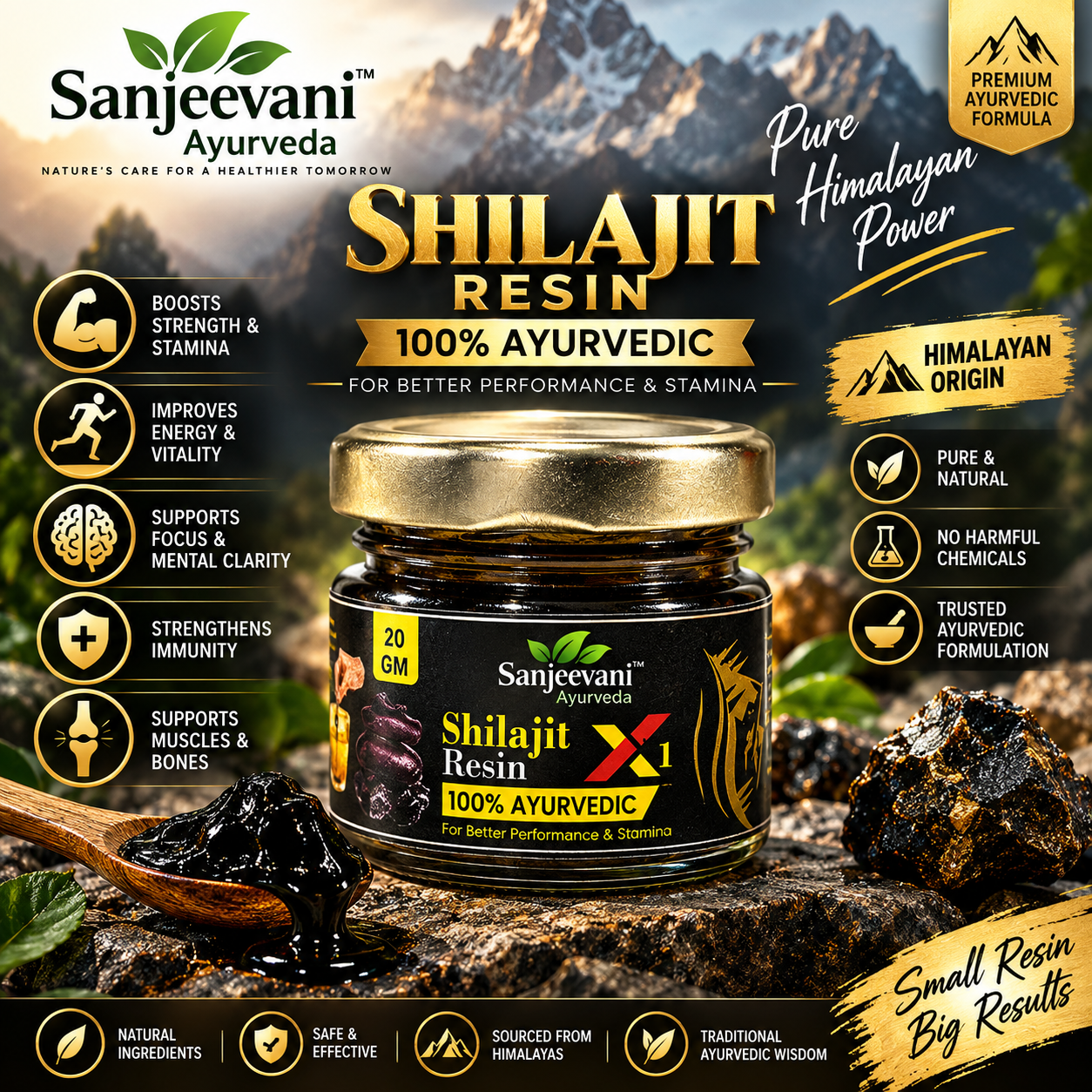 Shilajit  Resin Ayurvedic